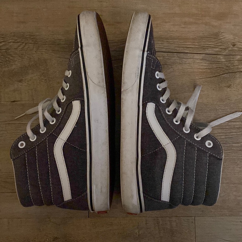 Vans Grey High Tops Men Size 10